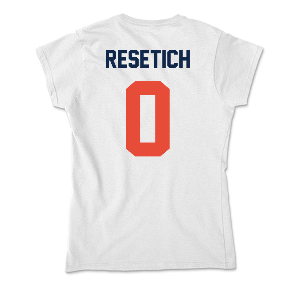 Illinois - NCAA Football : Mac Resetich - Soft Style Women’s T-Shirt-1