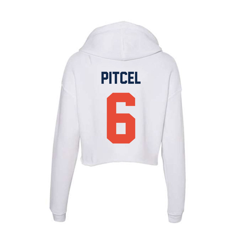 Illinois - NCAA Women's Volleyball : Gabriella Pitcel - Women's Crop Fleece Hoodie-1