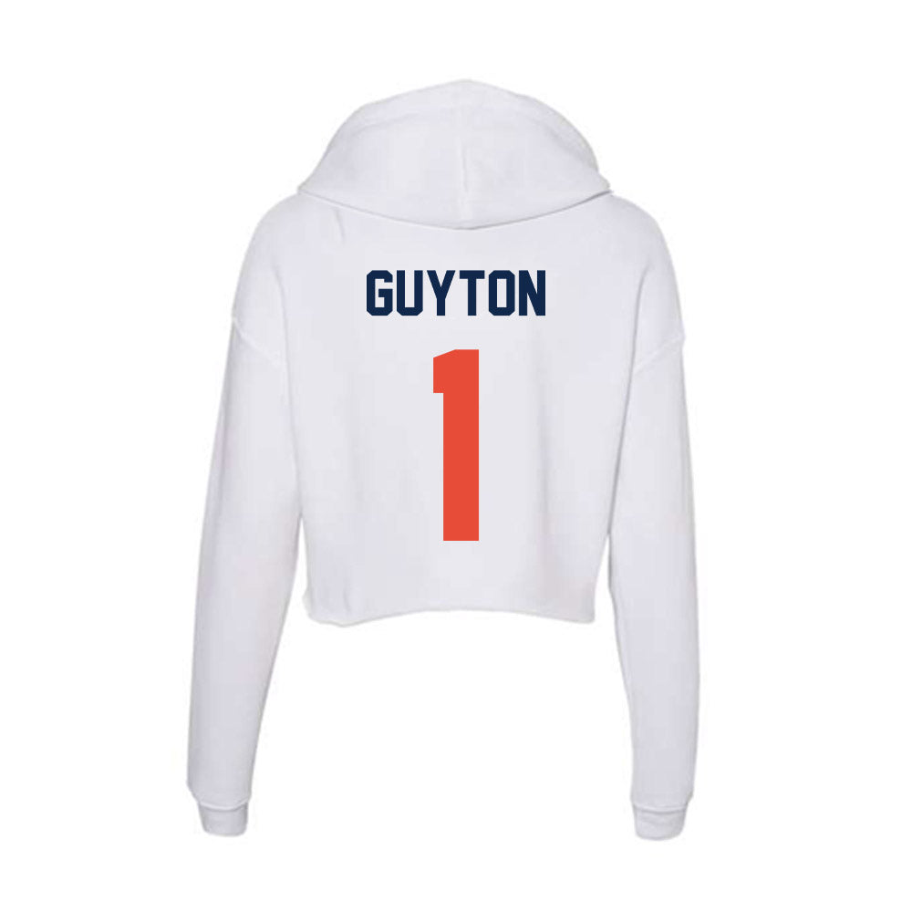 Illinois - NCAA Women's Basketball : Aaliyah Guyton - Women's Crop Fleece Hoodie-1