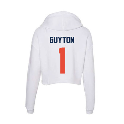 Illinois - NCAA Women's Basketball : Aaliyah Guyton - Women's Crop Fleece Hoodie-1