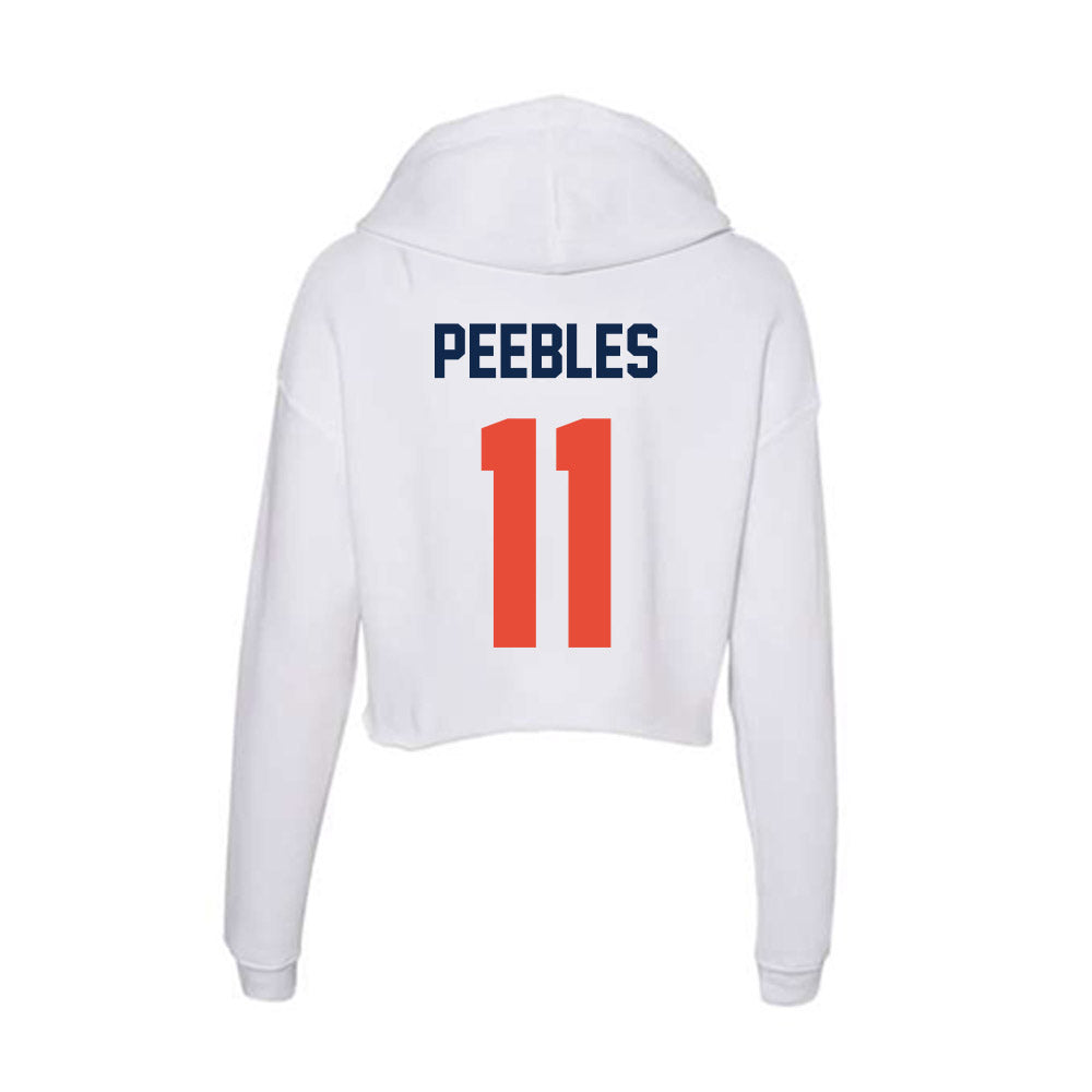 Illinois - NCAA Women's Basketball : Jada Peebles - Women's Crop Fleece Hoodie-1