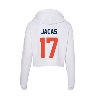 Illinois - NCAA Football : Gabe Jacas - Women's Crop Fleece Hoodie-1