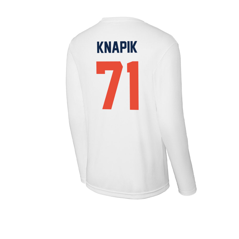 Illinois - NCAA Football : Nathan Knapik - Activewear Long Sleeve T-Shirt-1