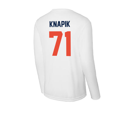 Illinois - NCAA Football : Nathan Knapik - Activewear Long Sleeve T-Shirt-1
