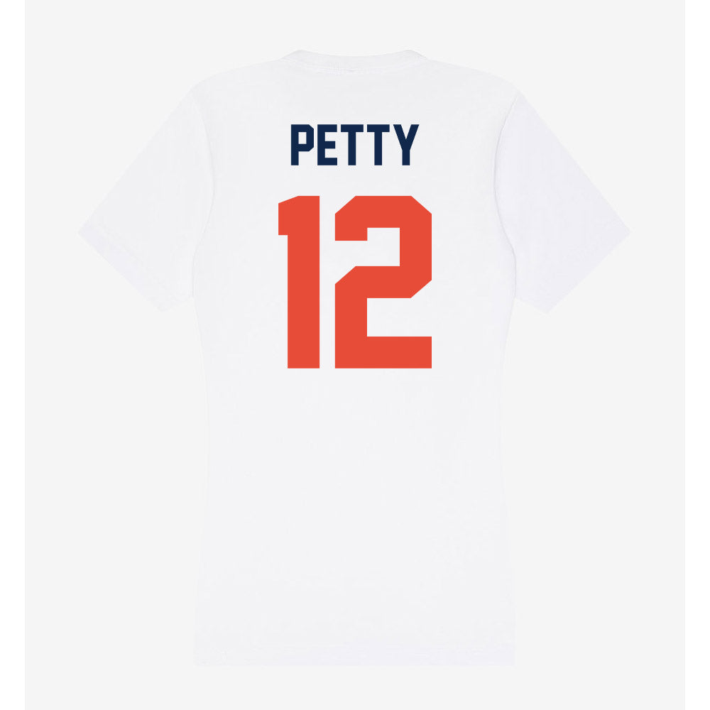 Illinois - NCAA Football : Trey Petty - Women's V-Neck T-Shirt-1