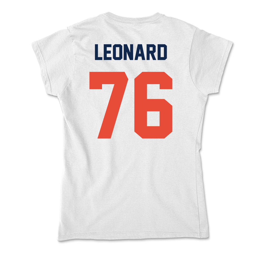 Illinois - NCAA Football : Clayton Leonard - Soft Style Women’s T-Shirt-1