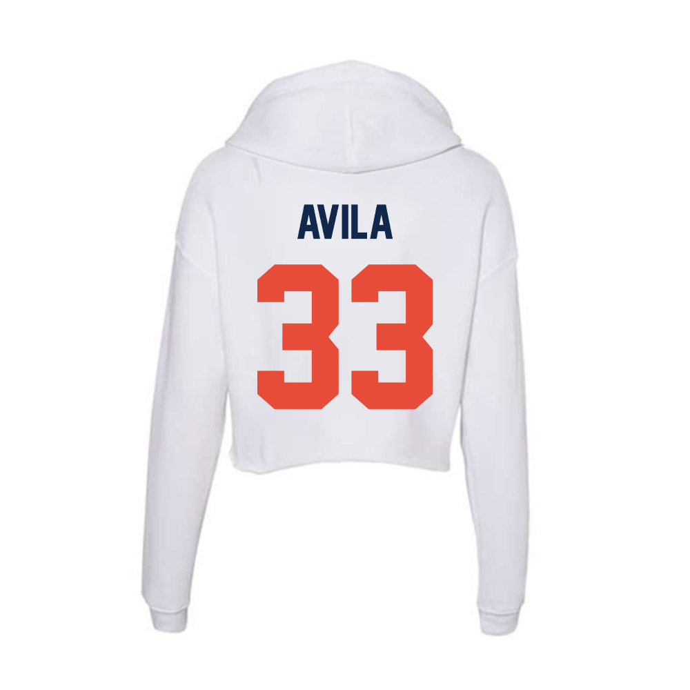 Illinois - NCAA Softball : Yazzy Avila - Women's Crop Fleece Hoodie-1