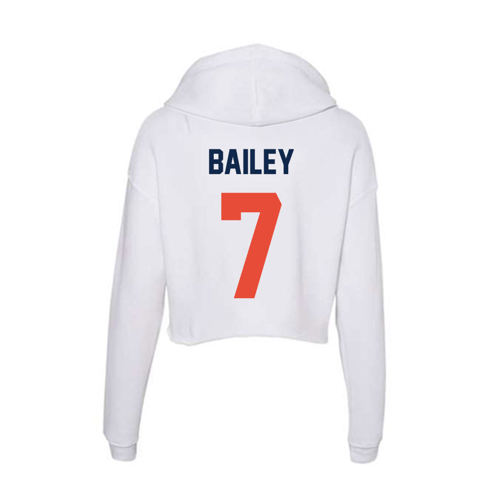 Illinois - NCAA Football : Matthew Bailey - Women's Crop Fleece Hoodie-1