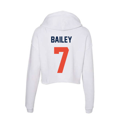 Illinois - NCAA Football : Matthew Bailey - Women's Crop Fleece Hoodie-1