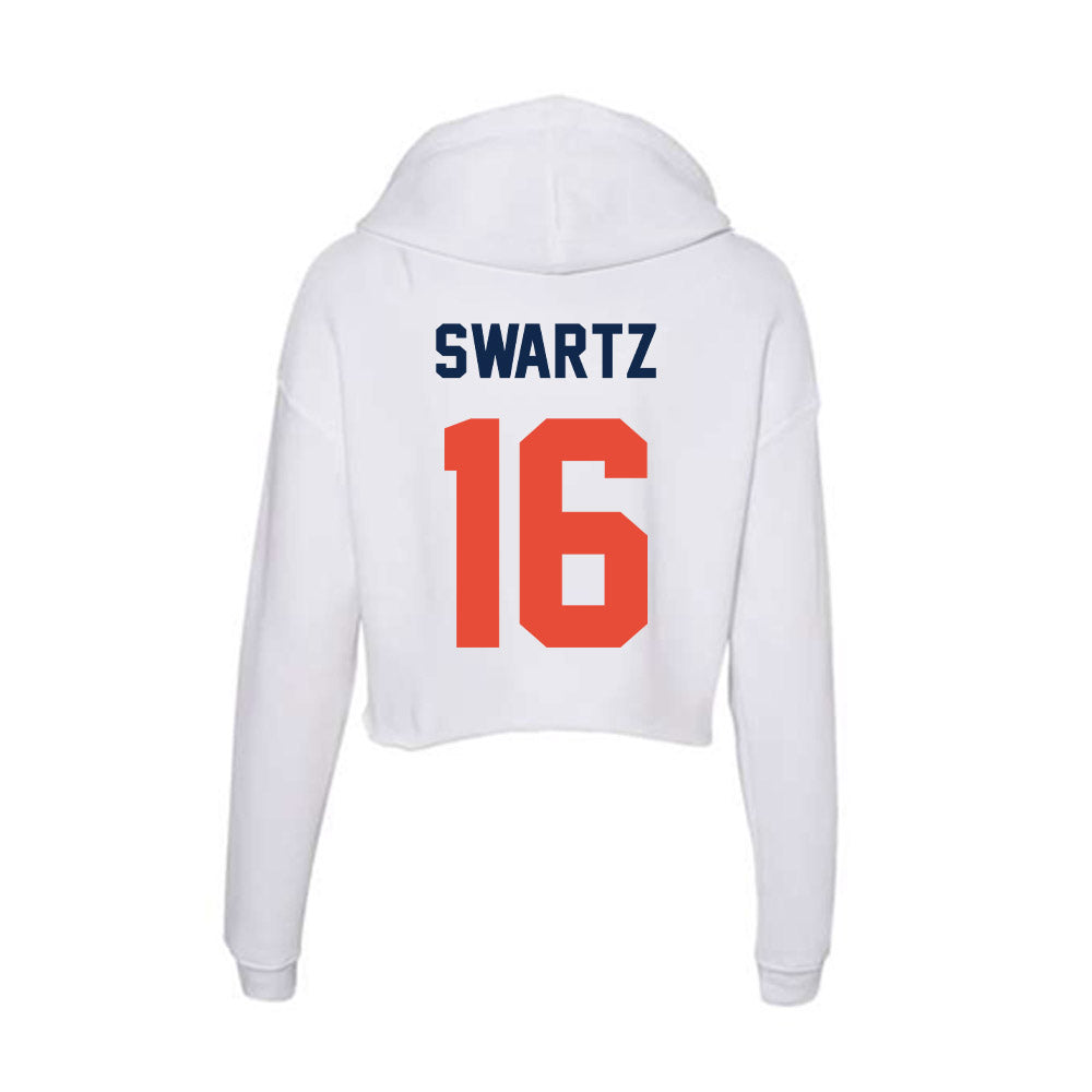 Illinois - NCAA Baseball : Jake Swartz - Women's Crop Fleece Hoodie-1