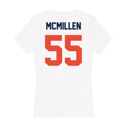 Illinois - NCAA Football : TJ McMillen - Women's V-Neck T-Shirt-1