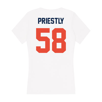 Illinois - NCAA Football : Melvin Priestly - Women's V-Neck T-Shirt-1