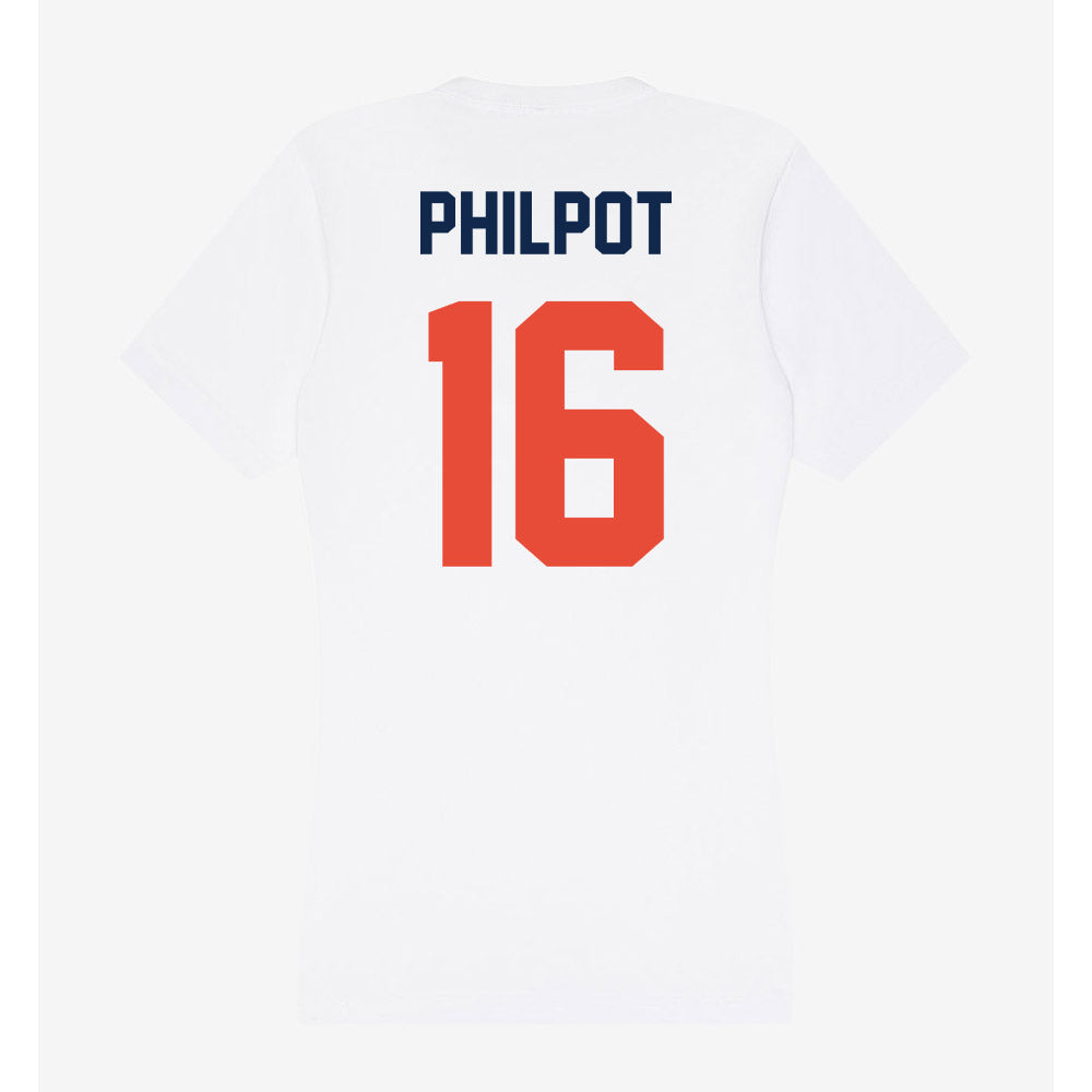 Illinois - NCAA Women's Volleyball : Ashlyn Philpot - Women's V-Neck T-Shirt-1