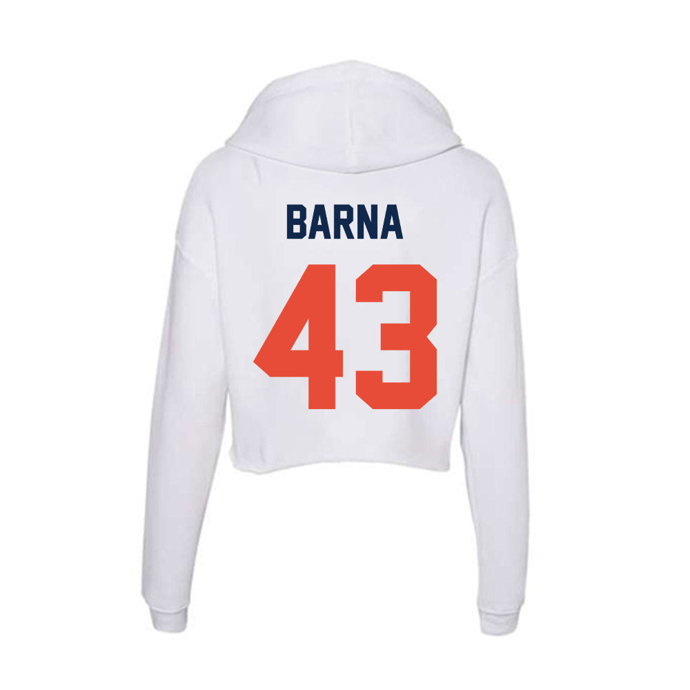Illinois - NCAA Football : Joe Barna - Women's Crop Fleece Hoodie-1