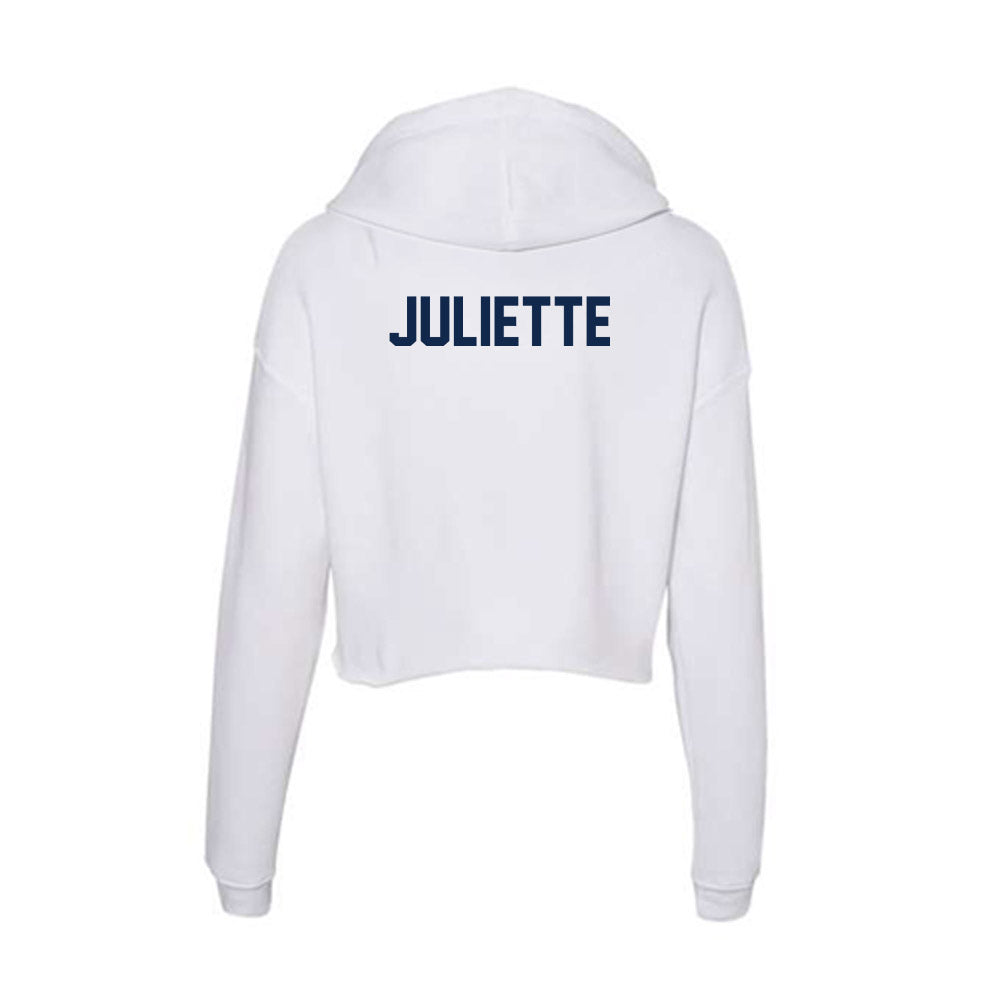 Illinois - NCAA Men's Cross Country : Shawn Juliette - Women's Crop Fleece Hoodie-1