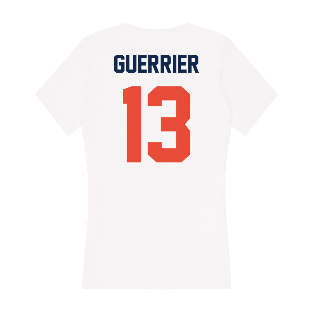 Illinois - NCAA Men's Basketball : Quincy Guerrier - Women's V-Neck T-Shirt-1