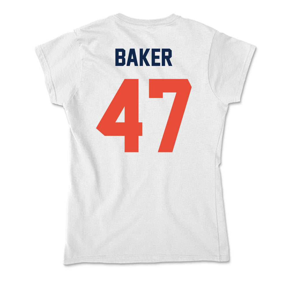 Illinois - NCAA Football : Easton Baker - Soft Style Women’s T-Shirt-1