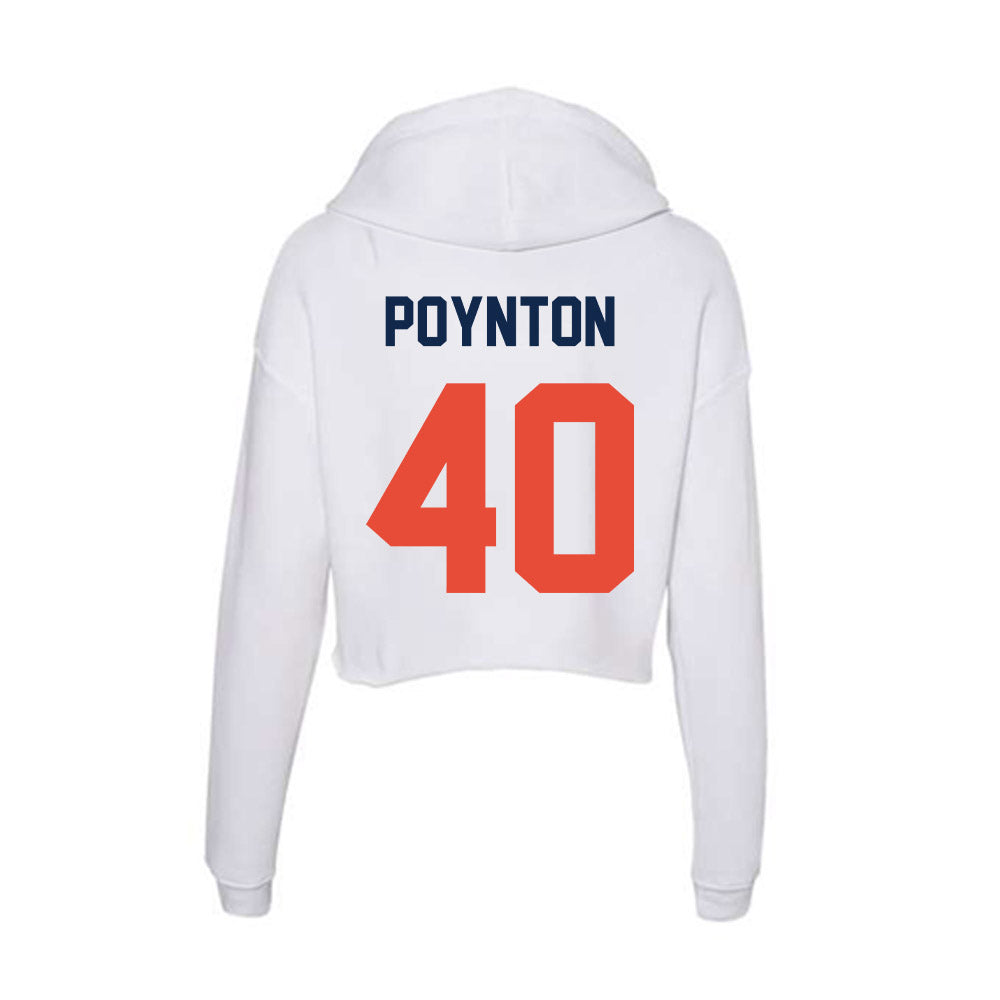 Illinois - NCAA Football : Ronan Poynton - Women's Crop Fleece Hoodie-1