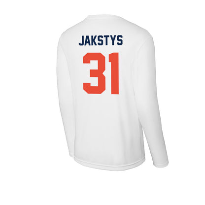 Illinois - NCAA Men's Basketball : Jason Jakstys - Activewear Long Sleeve T-Shirt-1