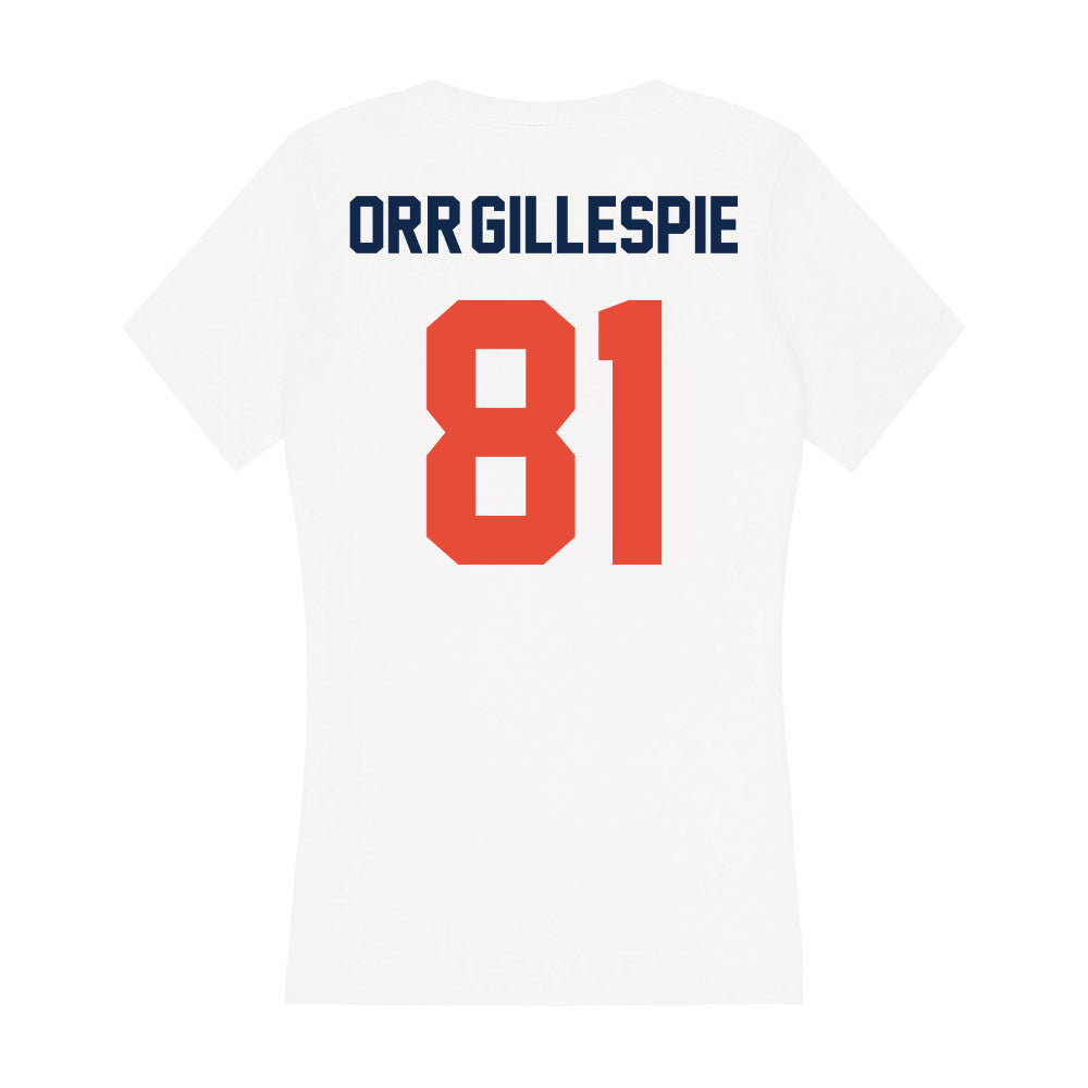 Illinois - NCAA Football : Carlos Orr-Gillespie - Women's V-Neck T-Shirt-1