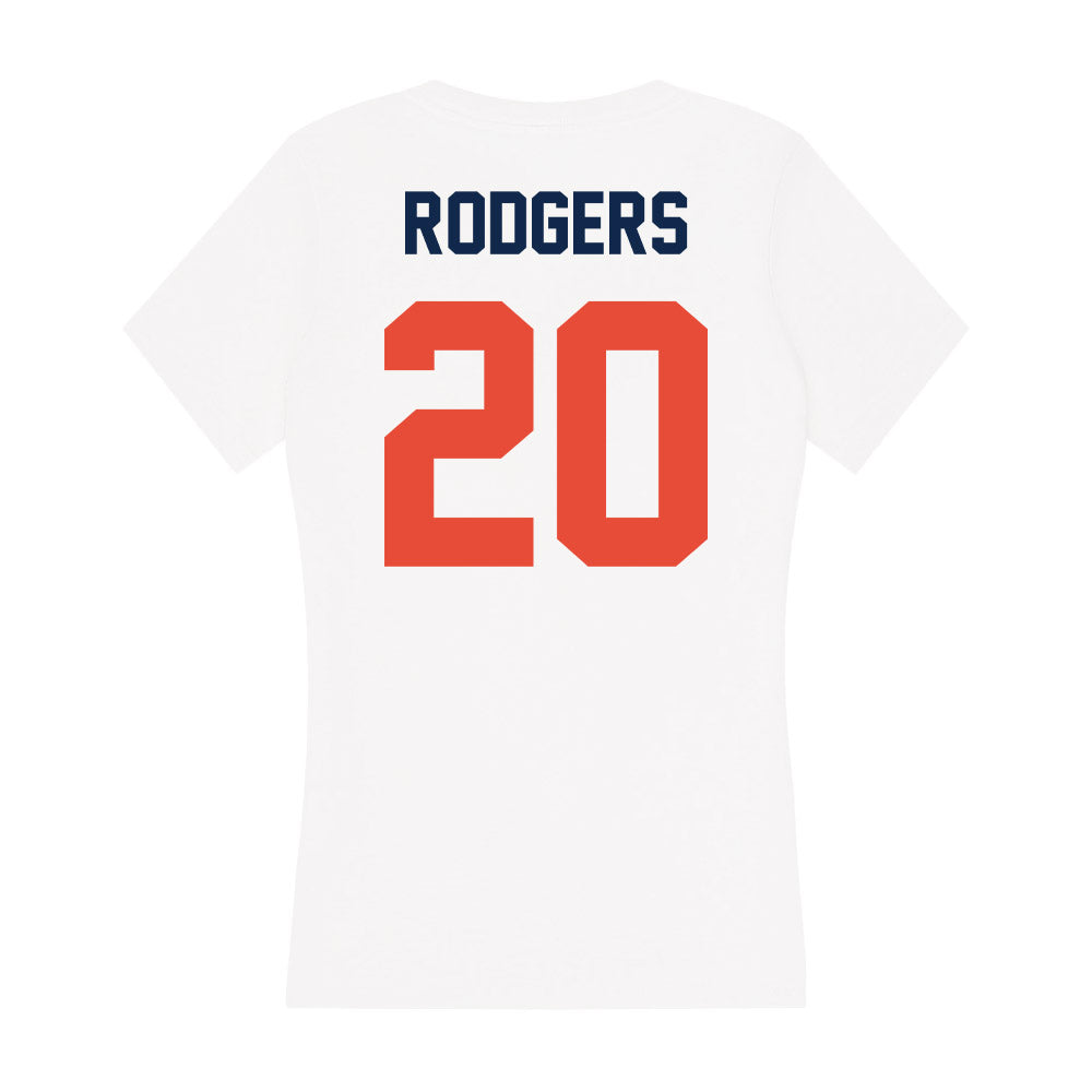 Illinois - NCAA Men's Basketball : Ty Rodgers - Women's V-Neck T-Shirt-1