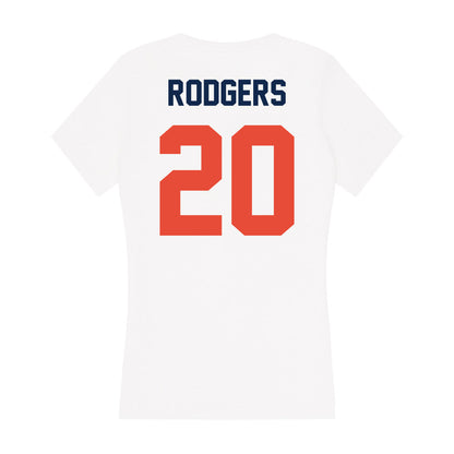 Illinois - NCAA Men's Basketball : Ty Rodgers - Women's V-Neck T-Shirt-1