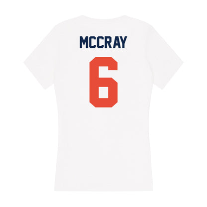 Illinois - NCAA Football : Josh McCray - Women's V-Neck T-Shirt-1