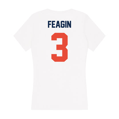 Illinois - NCAA Football : Kaden Feagin - Women's V-Neck T-Shirt-1