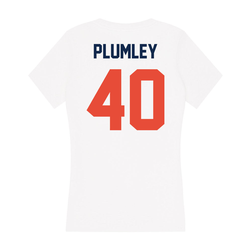 Illinois - NCAA Baseball : Ben Plumley - Women's V-Neck T-Shirt-1