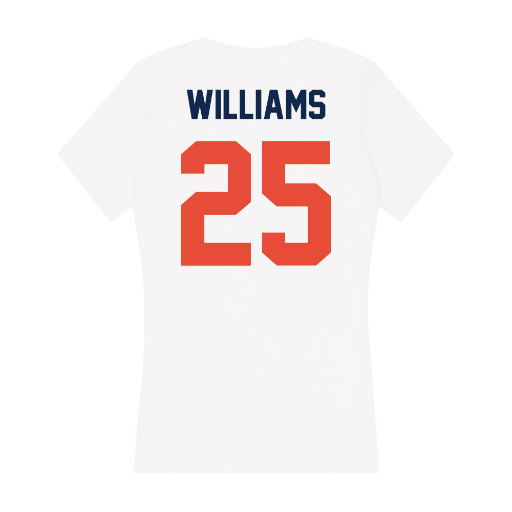 Illinois - NCAA Men's Basketball : Max Williams - Women's V-Neck T-Shirt-1