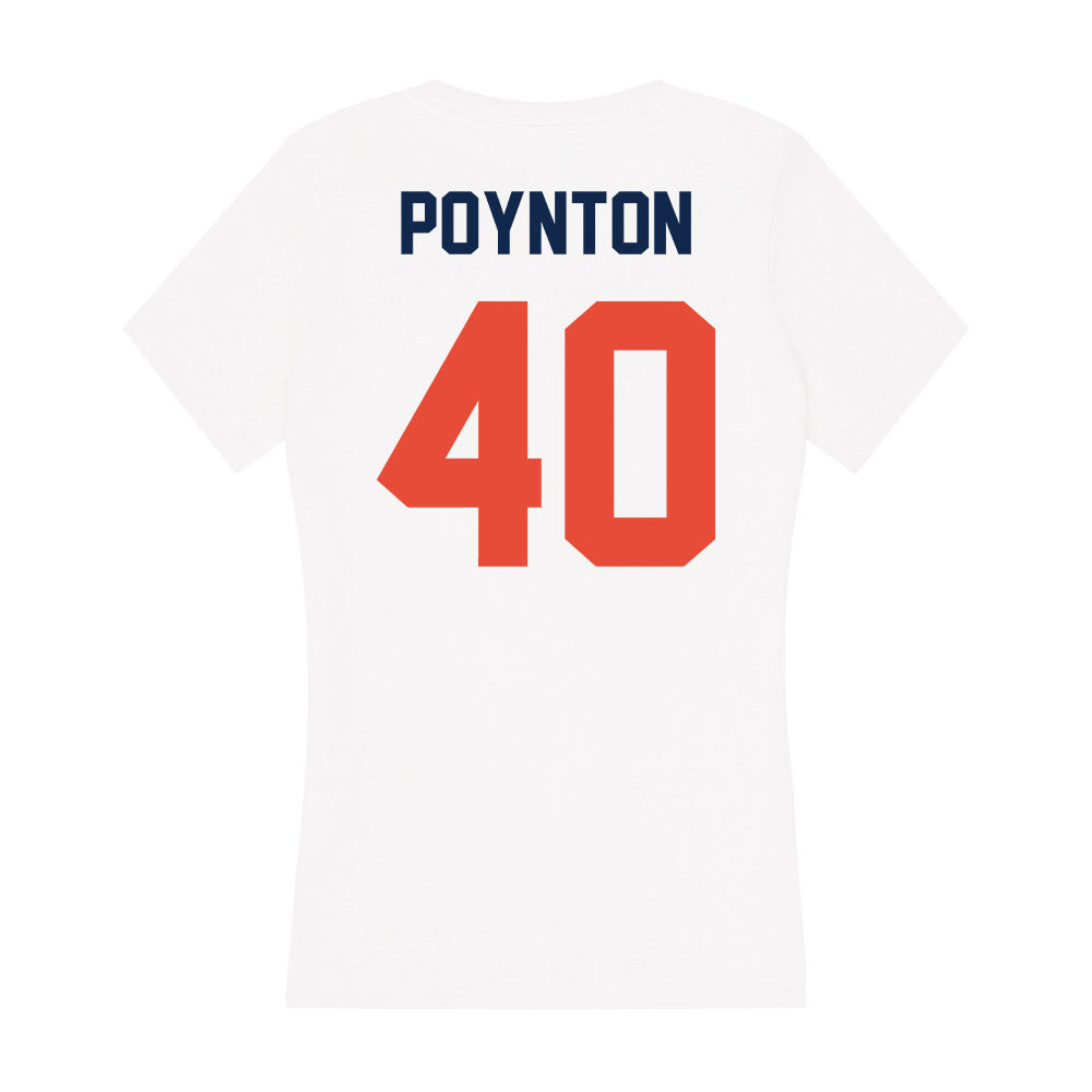 Illinois - NCAA Football : Ronan Poynton - Women's V-Neck T-Shirt-1