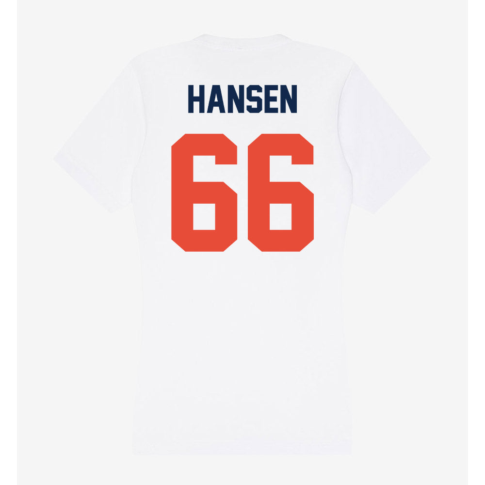 Illinois - NCAA Football : Brandon Hansen - Women's V-Neck T-Shirt-1