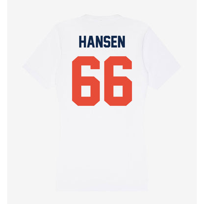 Illinois - NCAA Football : Brandon Hansen - Women's V-Neck T-Shirt-1