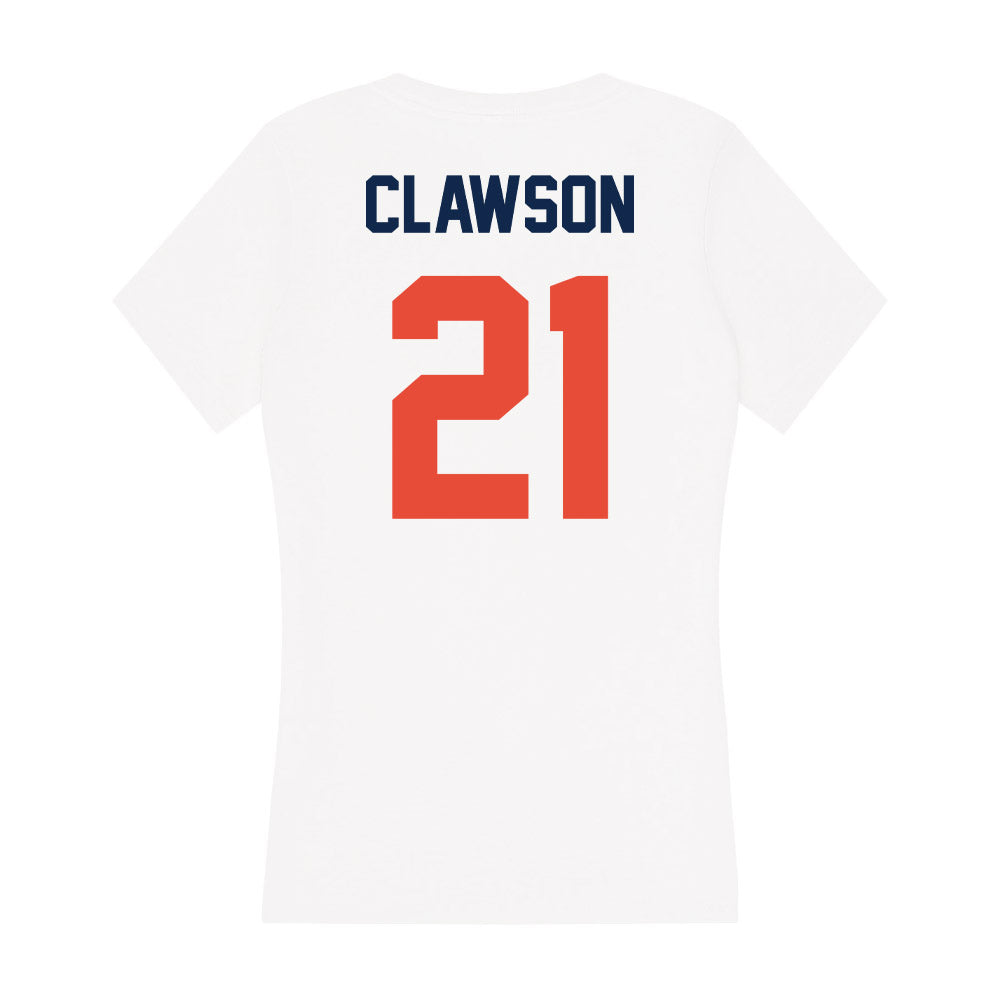 Illinois - NCAA Football : Ben Clawson - Women's V-Neck T-Shirt-1