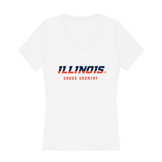 Illinois - NCAA Men's Cross Country : Shawn Juliette - Women's V-Neck T-Shirt-0