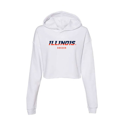 Illinois - NCAA Women's Soccer : Sophia Wampler - Women's Crop Fleece Hoodie-0