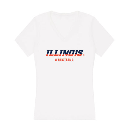 Illinois - NCAA Wrestling : Jackson Herman - Women's V-Neck T-Shirt-0