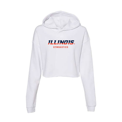 Illinois - NCAA Women's Gymnastics : Hayden Seymour - Women's Crop Fleece Hoodie-0