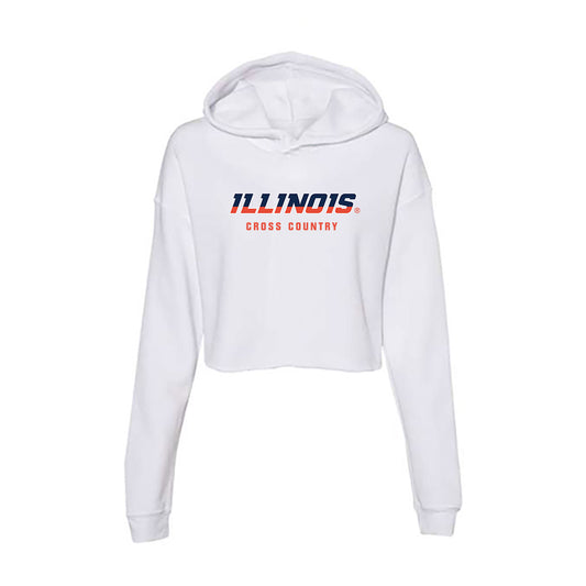 Illinois - NCAA Men's Cross Country : Shawn Juliette - Women's Crop Fleece Hoodie-0