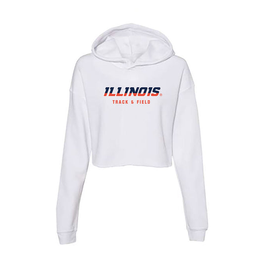 Illinois - NCAA Women's Track & Field : Grace Kombetto - Women's Crop Fleece Hoodie-0