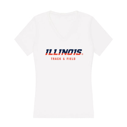 Illinois - NCAA Women's Track & Field : Sarah Smith - Women's V-Neck T-Shirt-0