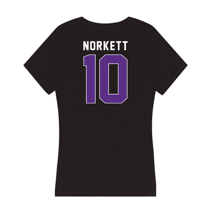 Northwestern - NCAA Women's Soccer : Megan Norkett - Women's V-Neck T-Shirt-1