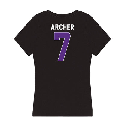 Northwestern - NCAA Women's Lacrosse : Lauren Archer - Women's V-Neck T-Shirt-1