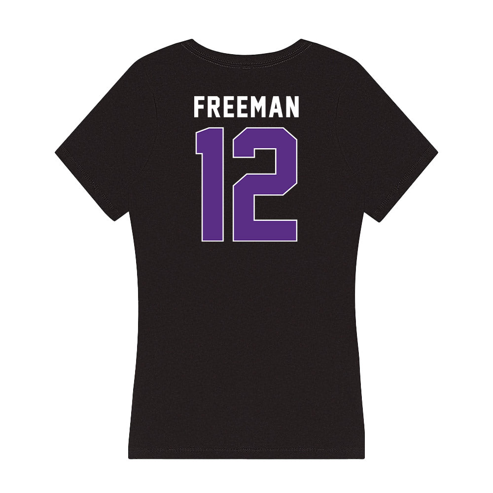 Northwestern - NCAA Baseball : Jackson Freeman - Women's V-Neck T-Shirt-1