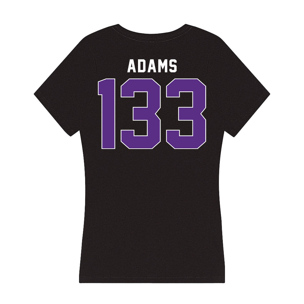 Northwestern - NCAA Wrestling : Patrick Adams - Women's V-Neck T-Shirt-1