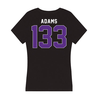 Northwestern - NCAA Wrestling : Patrick Adams - Women's V-Neck T-Shirt-1