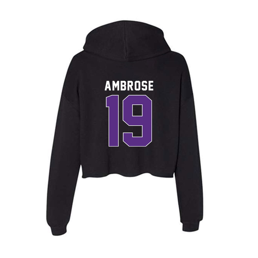 Northwestern - NCAA Women's Soccer : Ramira Ambrose - Women's Crop Fleece Hoodie-1