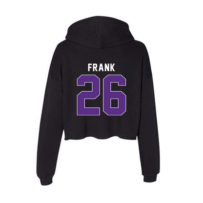 Northwestern - NCAA Women's Lacrosse : Lindsey Frank - Women's Crop Fleece Hoodie-1