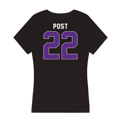 Northwestern - NCAA Women's Field Hockey : Faye Post - Women's V-Neck T-Shirt-1