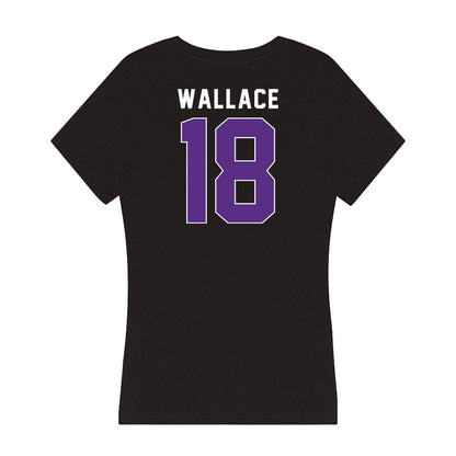 Northwestern - NCAA Football : Garner Wallace - Women's V-Neck T-Shirt-1